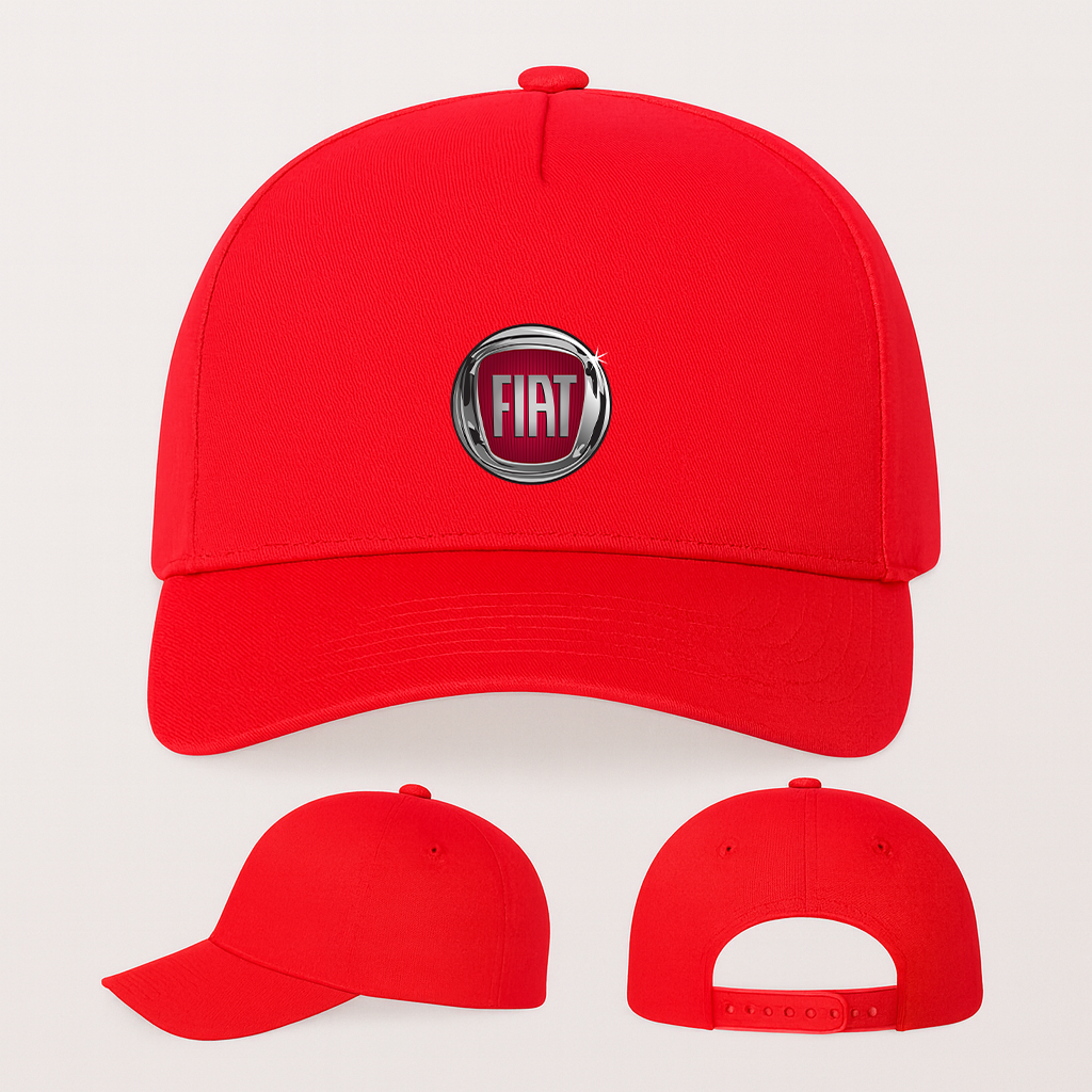 Fiat Car Five Panel Twill Snapback Cap